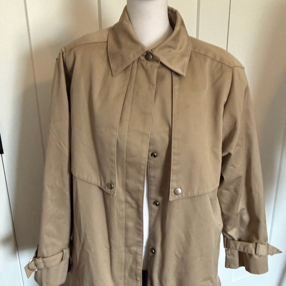 Vintage J G Hook Women's Tan All Weather Trench Coat Size 10